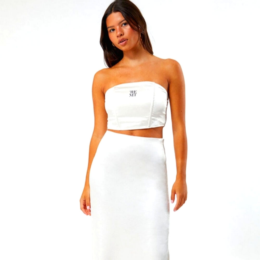 The Met x PacSun Corset Top, Small, White.